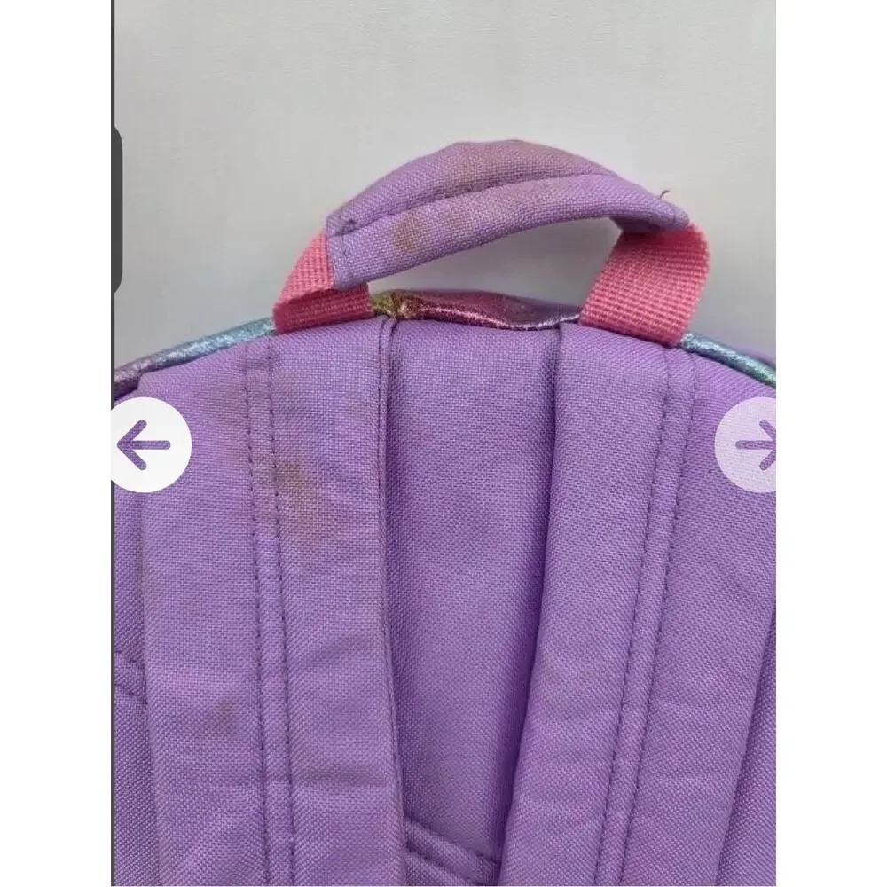 Disney Minnie Mouse Rainbow Backpack Kids School Travel Bag Purple One Size